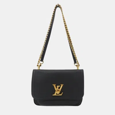 Pre-owned Louis Vuitton Lockme Chain Bag In Black
