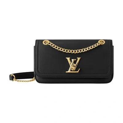 Louis Vuitton Lockme Chain Bag East West In Black