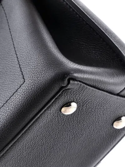 Pre-owned Louis Vuitton Lockme Ever Handbag Leather Bb Satchel In Black