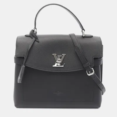 Pre-owned Louis Vuitton Lockme Ever Mm Black Bag