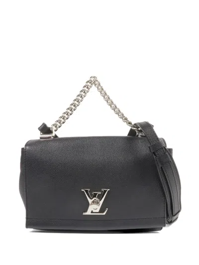 Pre-owned Louis Vuitton Lockme Ii Bb Tote Bag In Black