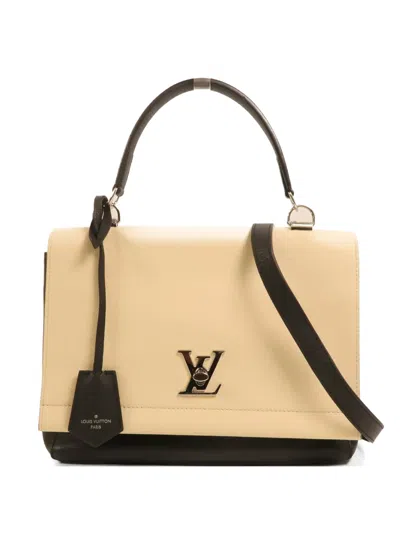 Pre-owned Louis Vuitton Lockme Ii Cartable Shoulder Bag In Black