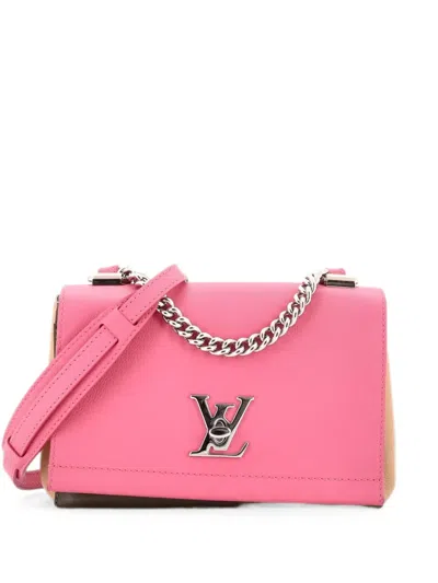 Pre-owned Louis Vuitton Lockme Ii Handbag Leather Bb Crossbody Bag In Green