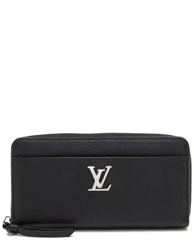 Pre-owned Louis Vuitton Lockme Leather Zip Around Wallet