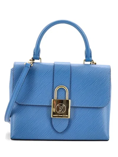 Pre-owned Louis Vuitton Locky Handbag Epi Leather Bb Crossbody Bag In Blue