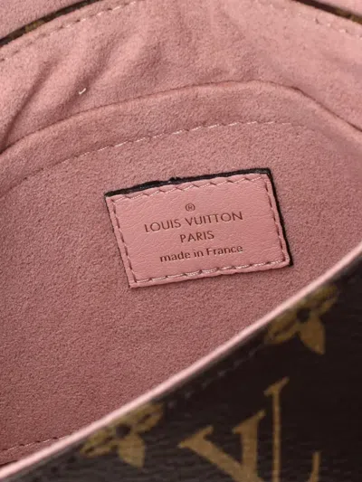 Pre-owned Louis Vuitton Locky Handbag Monogram Canvas With Leather Bb Satchel In Brown