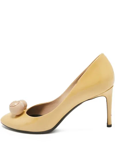 Pre-owned Louis Vuitton Logo-beads Pumps