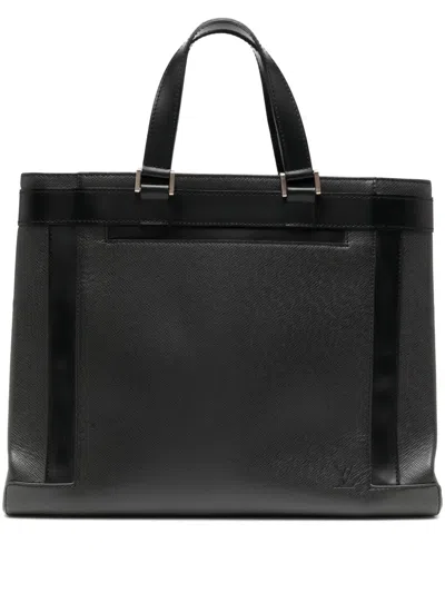 Pre-owned Louis Vuitton  Logo-debossed Handbag In Black