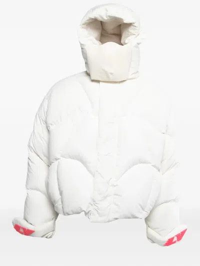 Pre-owned Louis Vuitton Logo-detail Padded Jacket In White