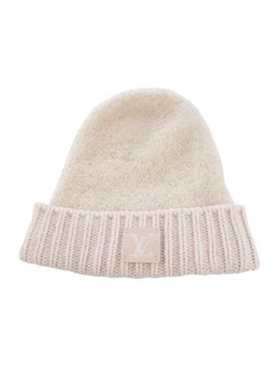 Pre-owned Louis Vuitton Logo Knit Beanie In Neutral