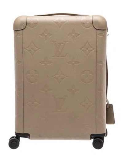 Pre-owned Louis Vuitton Logo Suitcase In Neutral