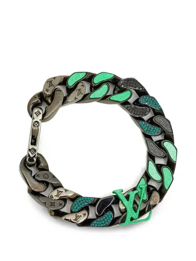 Pre-owned Louis Vuitton Logo-detail Bracelet In Black