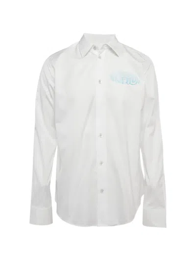 Pre-owned Louis Vuitton Logo-detail Shirt In White