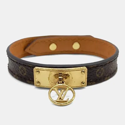 Pre-owned Louis Vuitton Logomania Bracelet In Brown