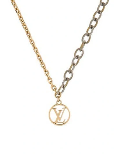 Pre-owned Louis Vuitton Logomania Necklace, 17.5" In Multi