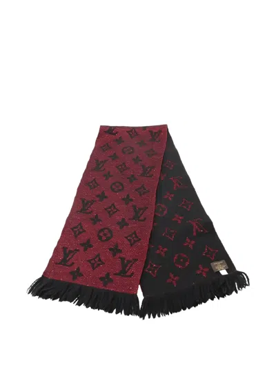 Pre-owned Louis Vuitton Logomania Scarf In Black