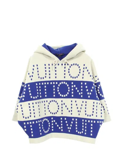 Pre-owned Louis Vuitton Logo-pattern Hoodie In Neutrals