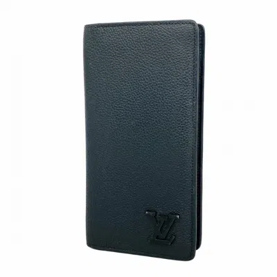 Pre-owned Louis Vuitton Long Wallet (bi-fold) () In Black