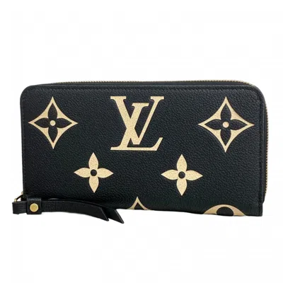 Pre-owned Louis Vuitton Long Wallet (bi-fold) () In Black