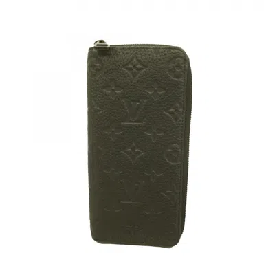 Pre-owned Louis Vuitton Long Wallet (bi-fold) () In Black