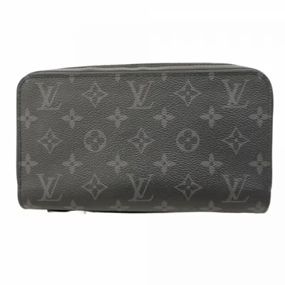 Pre-owned Louis Vuitton Long Wallet (bi-fold) () In Black