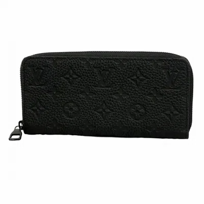 Pre-owned Louis Vuitton Long Wallet (bi-fold) () In Black