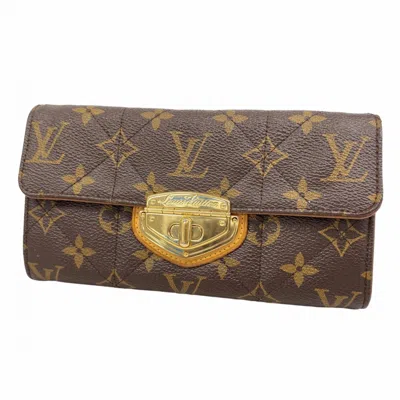 Pre-owned Louis Vuitton Long Wallet (bi-fold) () In Brown