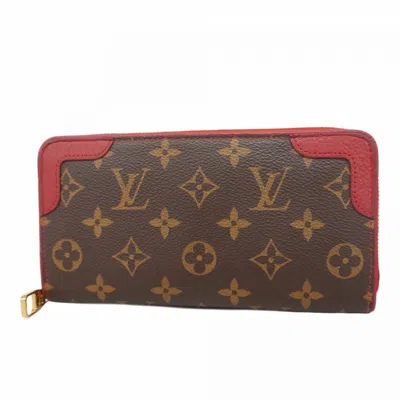 Pre-owned Louis Vuitton Long Wallet (bi-fold) () In Red