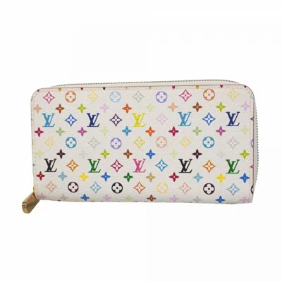 Pre-owned Louis Vuitton Long Wallet (bi-fold) () In White