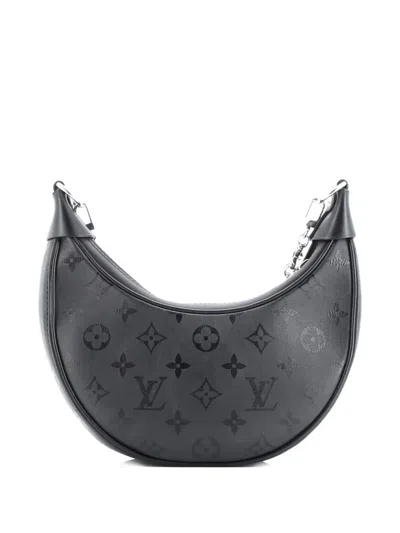 Pre-owned Louis Vuitton Loop Handbag Monogram Calfskin Hobo Bag In Black