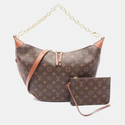 Pre-owned Louis Vuitton Loop Hobo Monogram Reverse In Brown