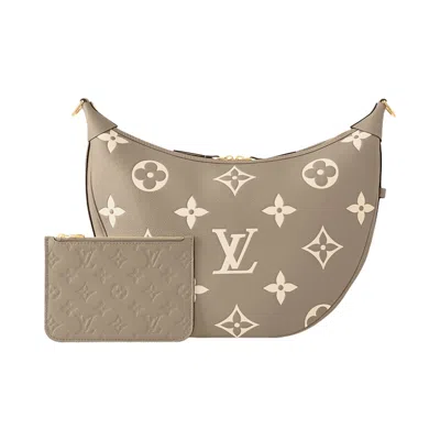 Pre-owned Louis Vuitton Loop Hobo 'tourterelle Gray/cream Monogram Embossed Empreinte Cowhide Leather' | Tan | In Brown