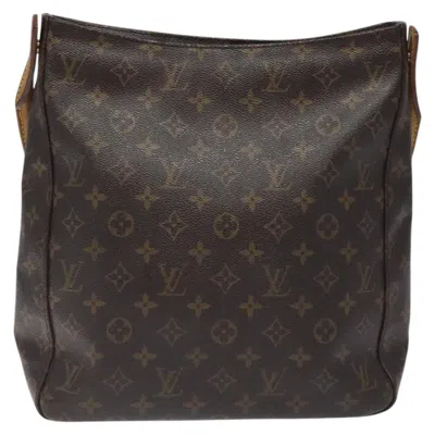 Pre-owned Louis Vuitton Looping Brown Canvas Shoulder Bag ()
