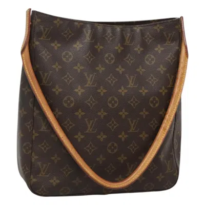 Pre-owned Louis Vuitton Looping Brown Canvas Shoulder Bag ()