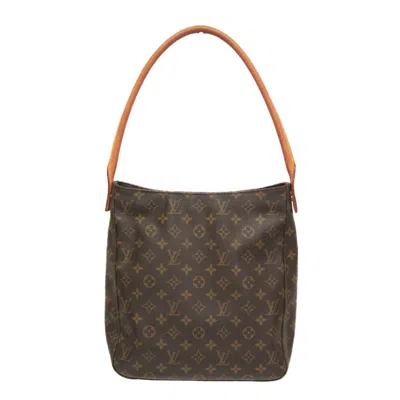 Pre-owned Louis Vuitton Looping Brown Canvas Shoulder Bag ()