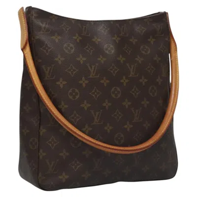 Pre-owned Louis Vuitton Looping Brown Canvas Shoulder Bag ()