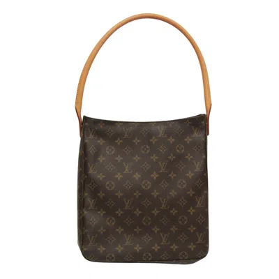Pre-owned Louis Vuitton Looping Brown Canvas Shoulder Bag ()