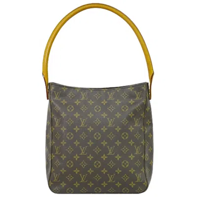 Pre-owned Louis Vuitton Looping Canvas Shoulder Bag () In Brown