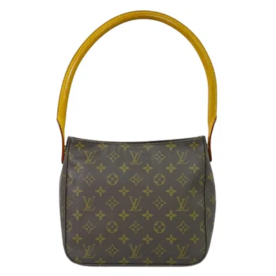 Pre-owned Louis Vuitton Looping Canvas Shoulder Bag () In Brown