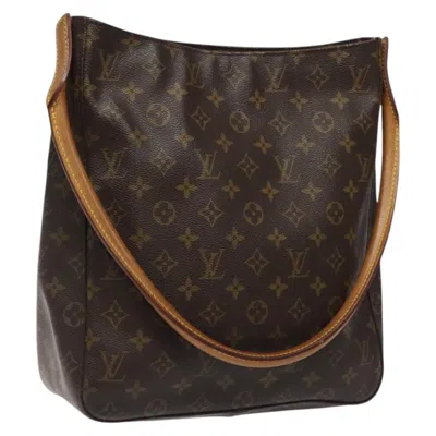 Pre-owned Louis Vuitton Looping Gm Brown Canvas Shoulder Bag ()