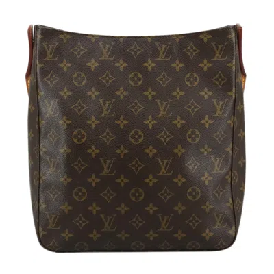 Pre-owned Louis Vuitton Looping Gm Canvas Shoulder Bag () In Brown
