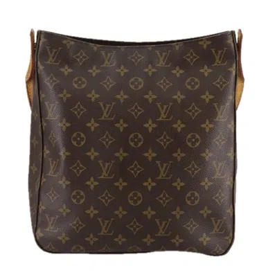 Pre-owned Louis Vuitton Looping Gm Canvas Shoulder Bag () In Brown