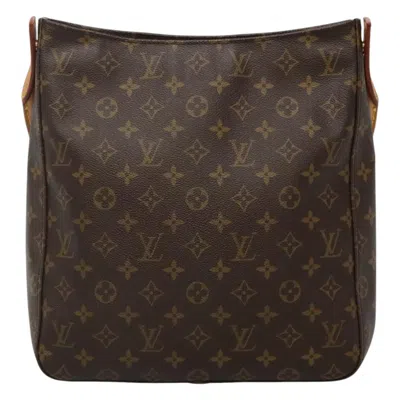 Pre-owned Louis Vuitton Looping Gm Canvas Shoulder Bag () In Brown