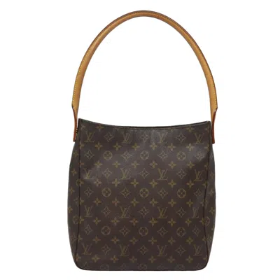 Pre-owned Louis Vuitton Looping Gm Canvas Shoulder Bag () In Brown
