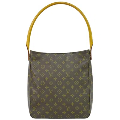 Pre-owned Louis Vuitton Looping Gm Canvas Shoulder Bag () In Brown