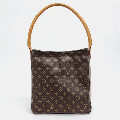 Pre-owned Louis Vuitton Looping Gm Handbag In Brown