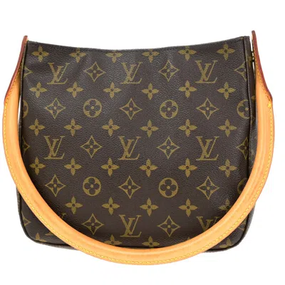 Pre-owned Louis Vuitton Looping Mm Brown Canvas Shoulder Bag ()