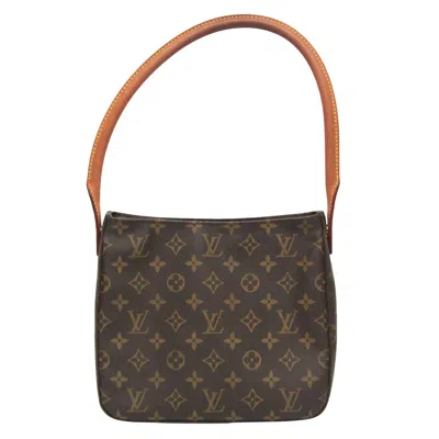 Pre-owned Louis Vuitton Looping Mm Canvas Shoulder Bag () In Brown