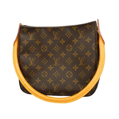 Pre-owned Louis Vuitton Looping Mm Canvas Shoulder Bag () In Brown