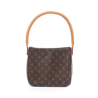 Pre-owned Louis Vuitton Looping Mm Canvas Shoulder Bag () In Brown